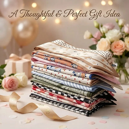 🎀 24-Pack Luxe Silk-Feel Multi-Way Ribbon Scarves