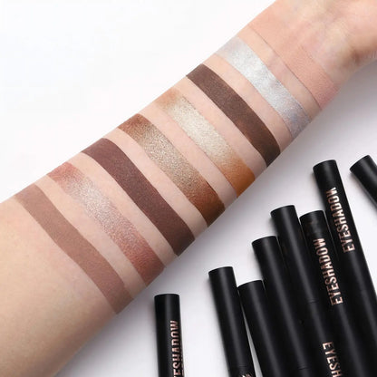 ✨ 8-Pcs Neutral Eyeshadow Stick Set – Waterproof Cream Matte & Shimmer Makeup Sticks 👁️✨