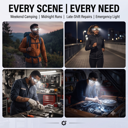 ⚡Hands-Free LED Glasses Light — 800 Lumens🔦