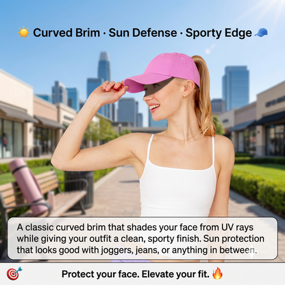 ♀️Breathable Ponytail Hat & Messy Bun Cap for Women🌟| No Hat Hair☀️