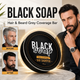 ✨ Black Soap Hair & Beard Grey Coverage Shampoo Bar