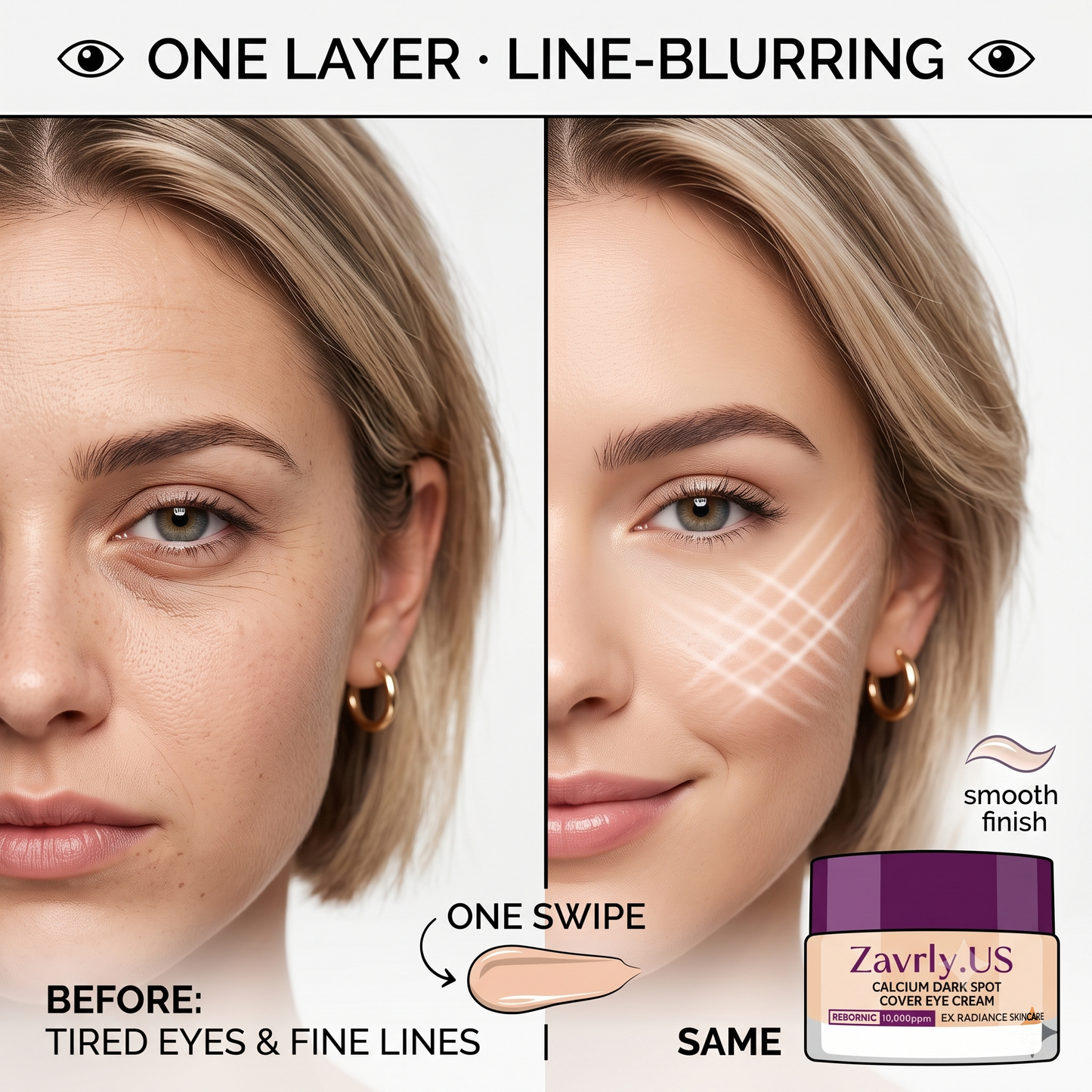 💎 Calcium Dark Spot Eye Cream | Firming & Line-Blurring Treatment