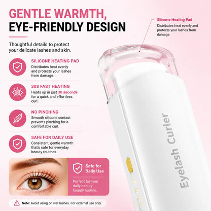 Rechargeable Electric Heated Eyelash Curler - Perfect Lash Curl in Seconds 👁️✨