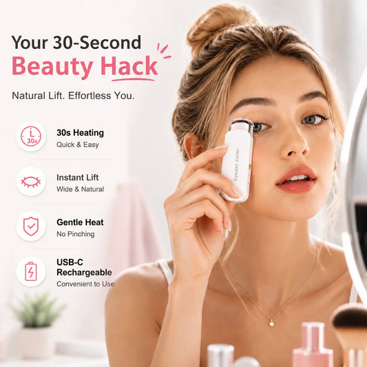 ✨Heated Eyelash Curler | 3 Heat Settings & USB-C