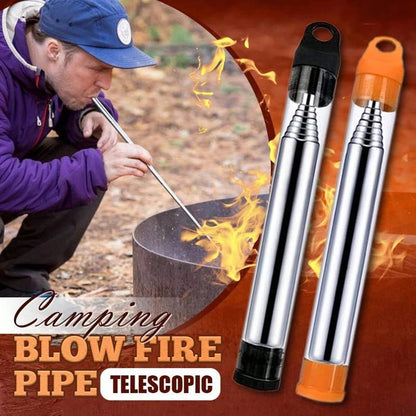 🔥Outdoor Gear Pocket Bellows - Weatherproof Collapsible Fire Bellowing Tool for Starting Fire