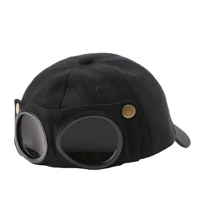 Men's Pilot Goggle Baseball Cap | Vintage Aviator Hat