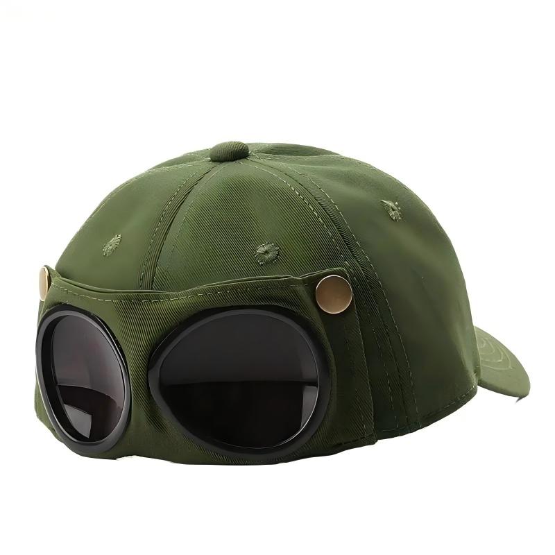 Men's Pilot Goggle Baseball Cap | Vintage Aviator Hat