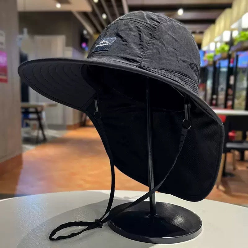 🌞Outdoor Sun Hat with Neck Flap | Breathable Wide Brim Fishing Cap✨