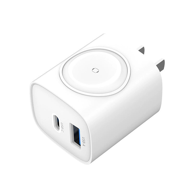 ⚡2-in-1 Minimalist Wireless Charging Pad | 20W Fast PD Charger🔌