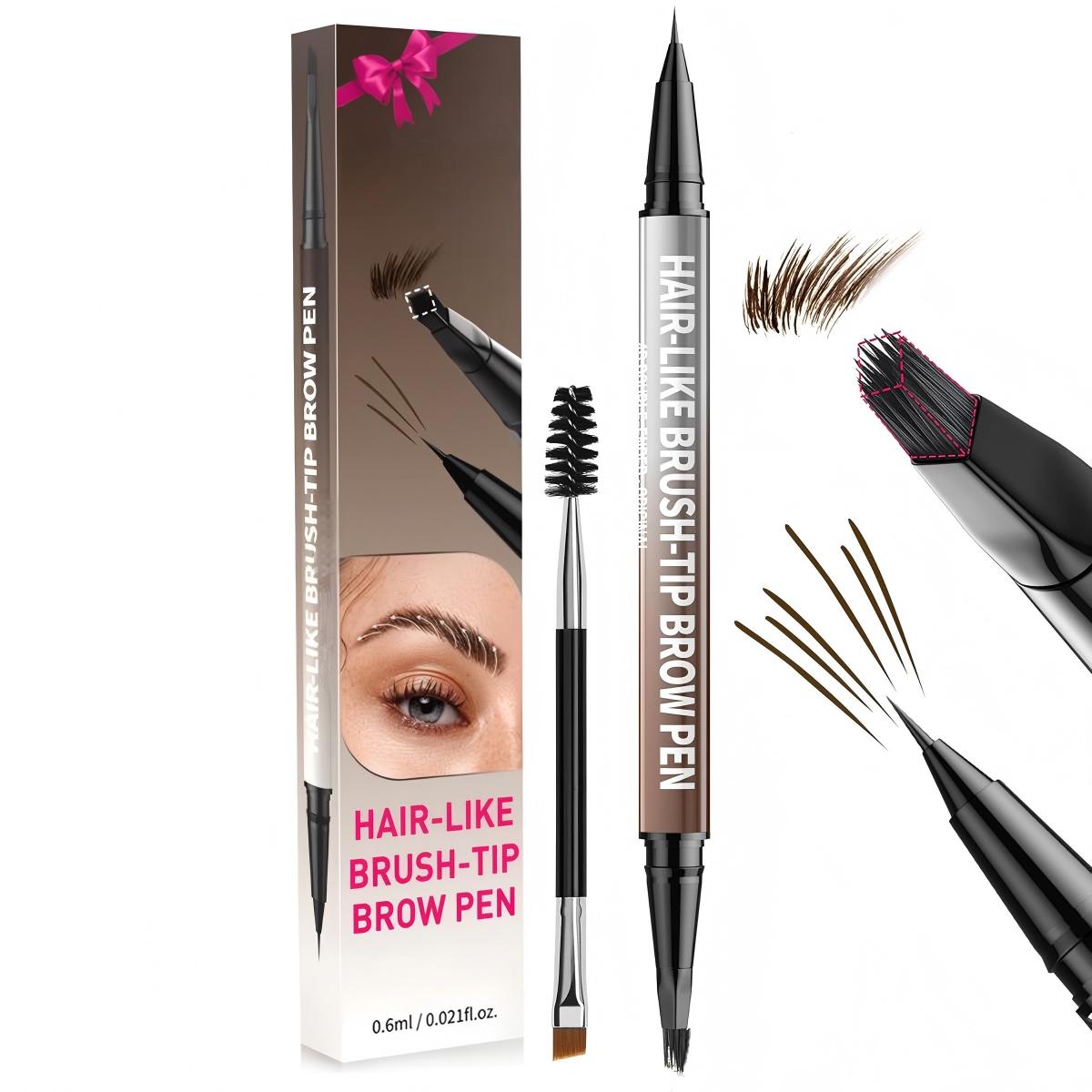 🖌️2-in-1 Waterproof Microblading Brow Pen & Eyeliner💦