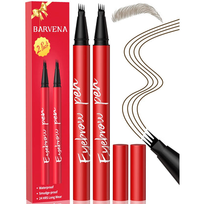 🔥2-Pack Eyebrow Pens – 4-Tip Natural Hair-Like Strokes, All-Day Wear