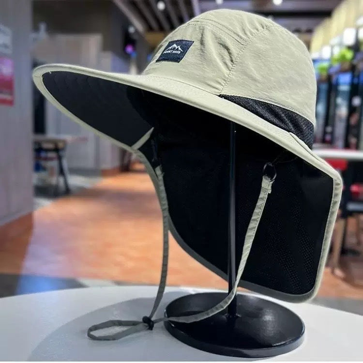 🌞Outdoor Sun Hat with Neck Flap | Breathable Wide Brim Fishing Cap✨