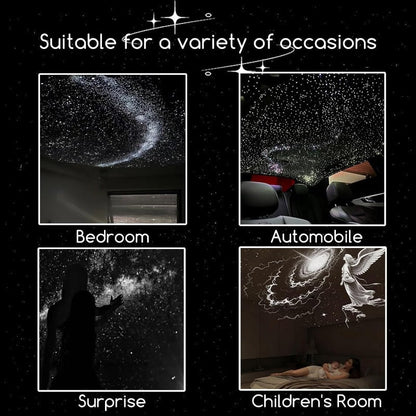 🪐2-in-1 Mini Galaxy Star Projector Night Light