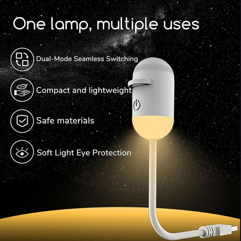 🪐2-in-1 Mini Galaxy Star Projector Night Light