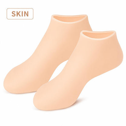 🧼 Reusable Silicone Moisturizing Foot Socks – Full-Cover Gel Foot Care