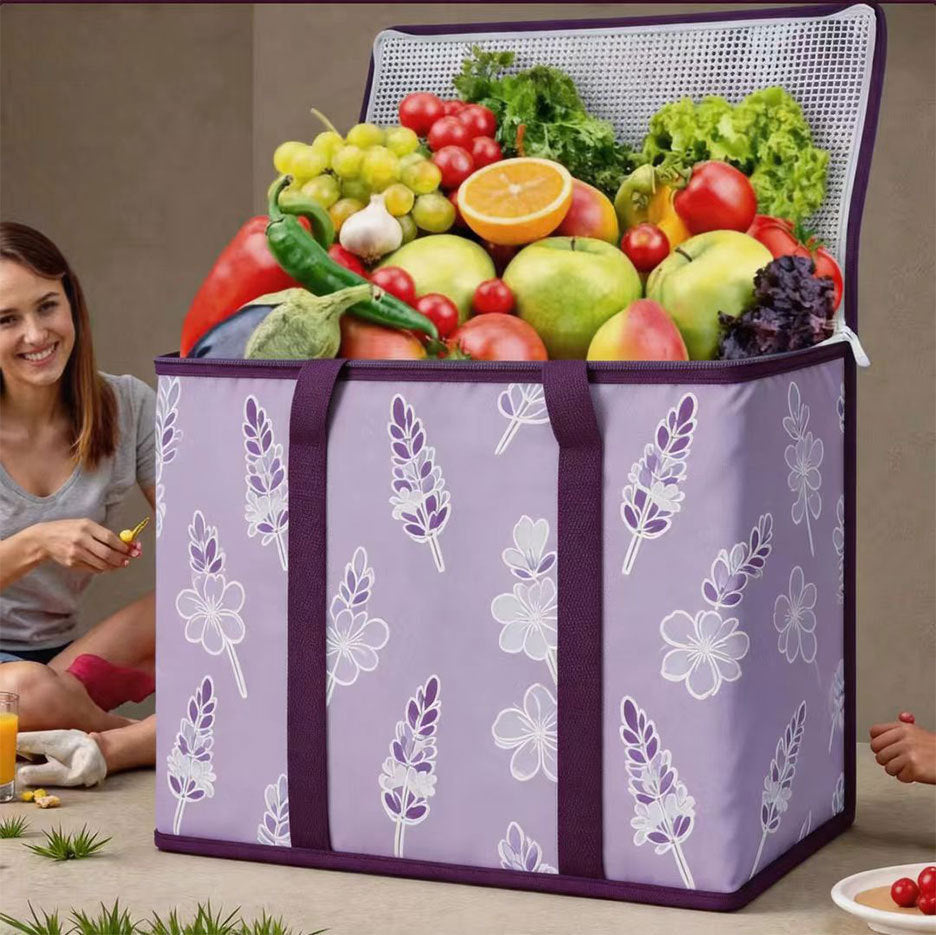 29L Insulated Grocery Cooler Bag | Foldable Waterproof Tote