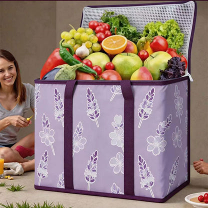 29L Insulated Grocery Cooler Bag | Foldable Waterproof Tote