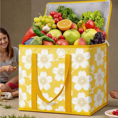 29L Insulated Grocery Cooler Bag | Foldable Waterproof Tote