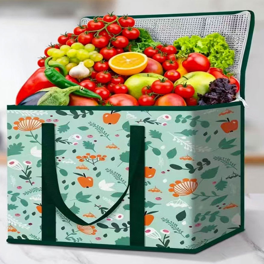 29L Insulated Grocery Cooler Bag | Foldable Waterproof Tote