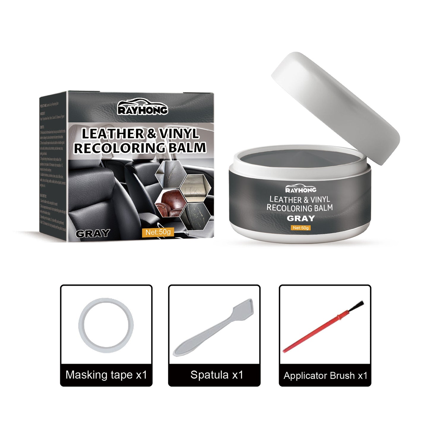Magic Leather Color Restorer & Repair Paste for Couches, Car Seats and Bags