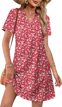 Red base small floral