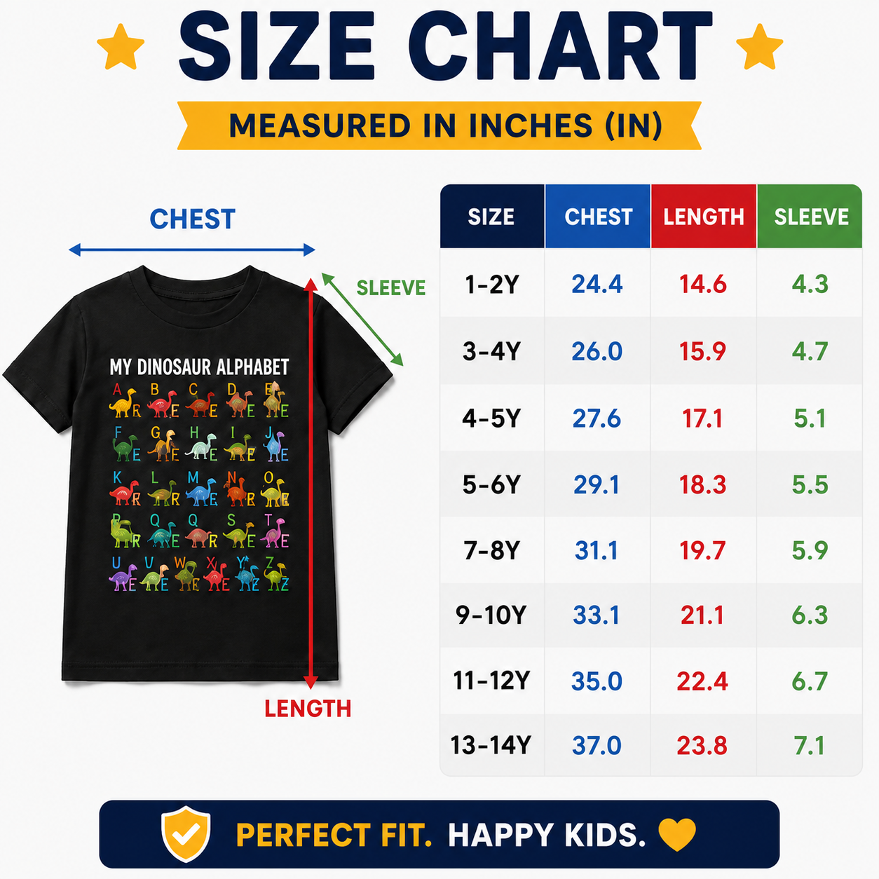 🦖The ABC Dino Tee: Spark Your Little Explorer’s Curiosity & Early Learning!
