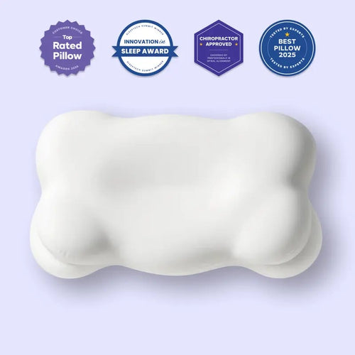 Ergonomic Cloud Pillow + FREE Cooling Pillowcase 🌙✨
