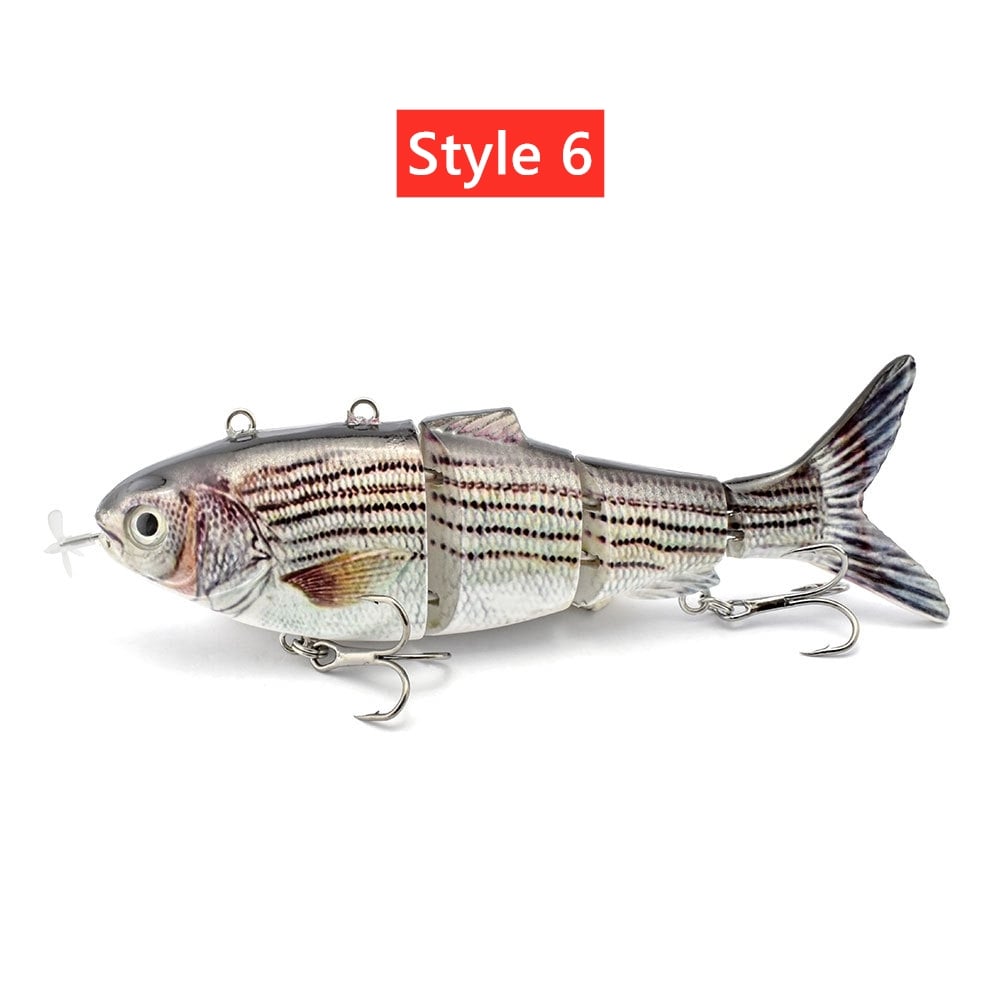 🎣Electric Robotic Fishing Lure with Auto-Swim & LED Attraction