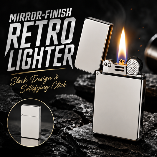 🔥Ultra-Slim Vintage Kerosene Lighter | 7mm Thin Metal Pocket Gear