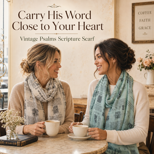 ✨ Carry His Word: Vintage Scripture Scarf