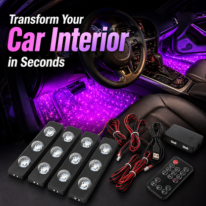 🌌 CosmicGlow 4-in-1 Car Starlight LED Kit