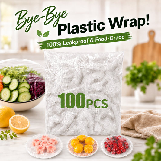 🥗 100-Pack Elastic Food Storage Covers