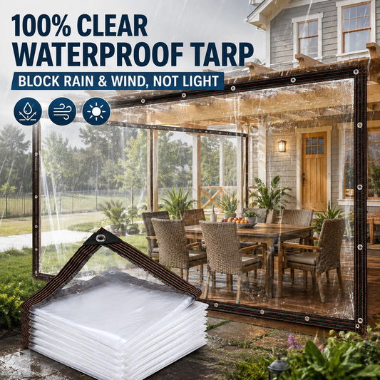 Heavy-Duty Clear Waterproof Tarp🌧️