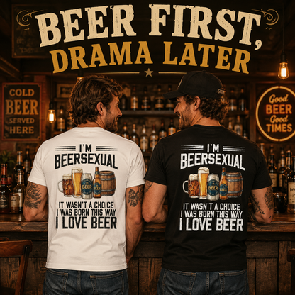 🍻 "I'm Beersexual" Graphic Tee | The Ultimate Beer Lover Tee