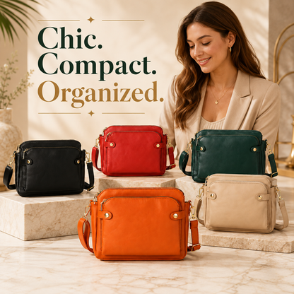 👜 Chic Multi-Pocket Crossbody Bag