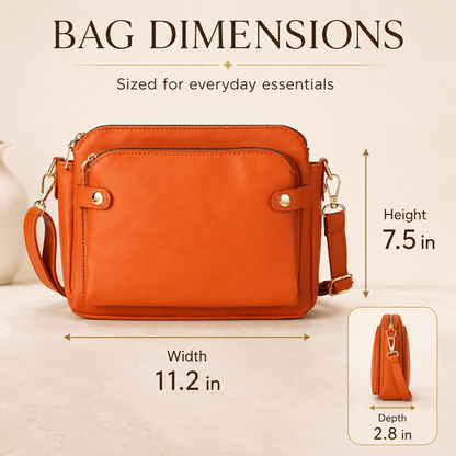 👜 Chic Multi-Pocket Crossbody Bag