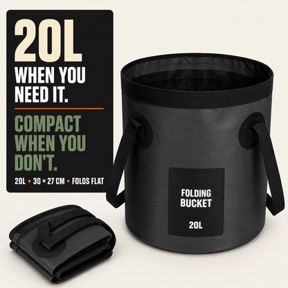 20L Collapsible Bucket | Folding Water Bucket
