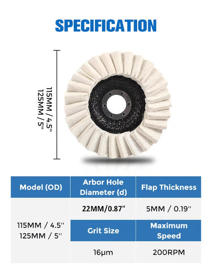 ✨Limited Sale 49% OFF✨Wool Felt Flap Polishing Disc