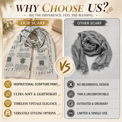 ✨ Carry His Word: Vintage Scripture Scarf