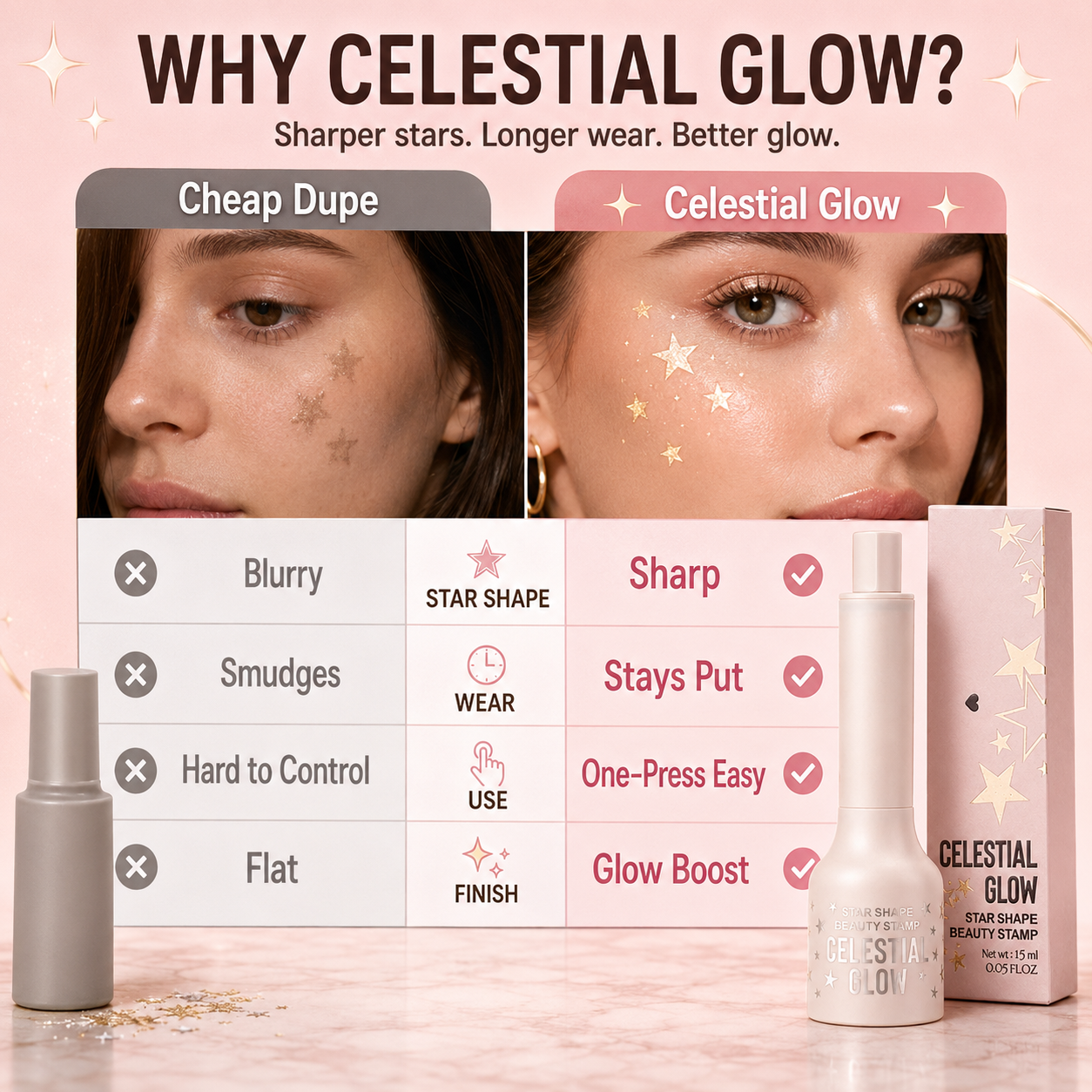 Celestial Glow Star Shape Beauty Stamp ✨