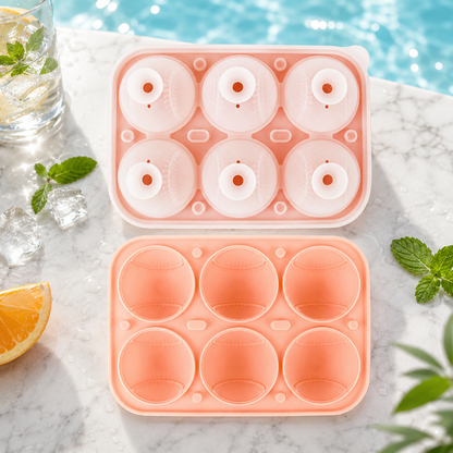 🍹 Cool Your Drinks! 3D Sports Ball Ice Mold