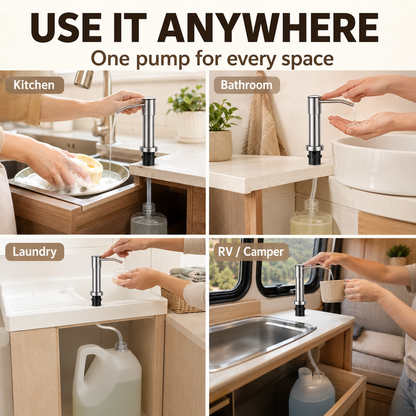 304 Stainless Steel Soap Dispenser Extension Tube Kit