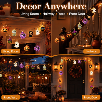 Spooky Glow Halloween LED String Lights 🎃