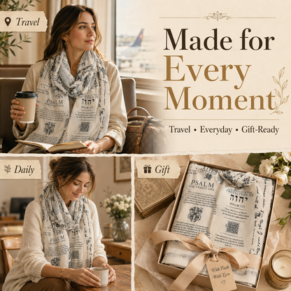 ✨ Carry His Word: Vintage Scripture Scarf