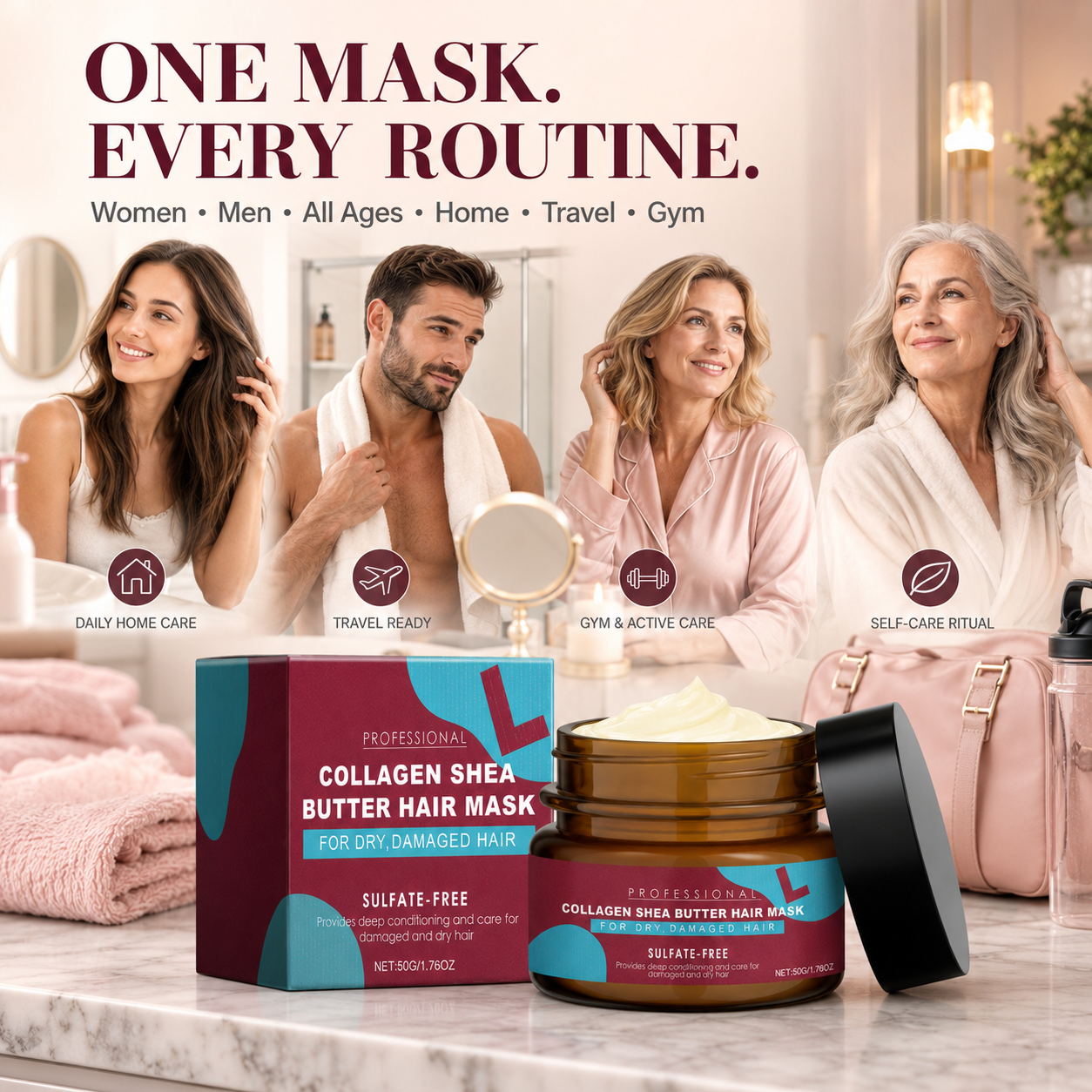 💇‍♀️Professional Collagen Shea Butter Hair Mask