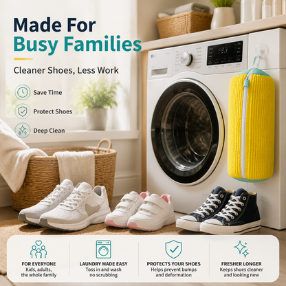 👟 No-Scrub Shoe Washing Bag – Clean & Protect ✨
