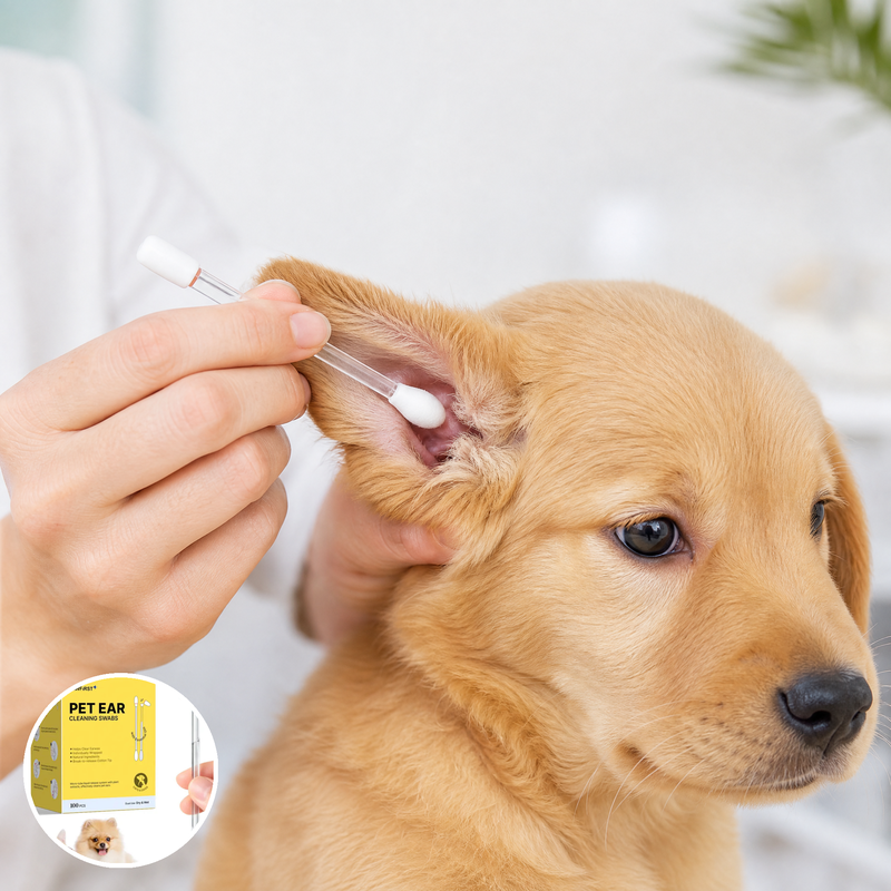 🐾 Pet Ear Cleaning Swabs – Gentle Care ✨