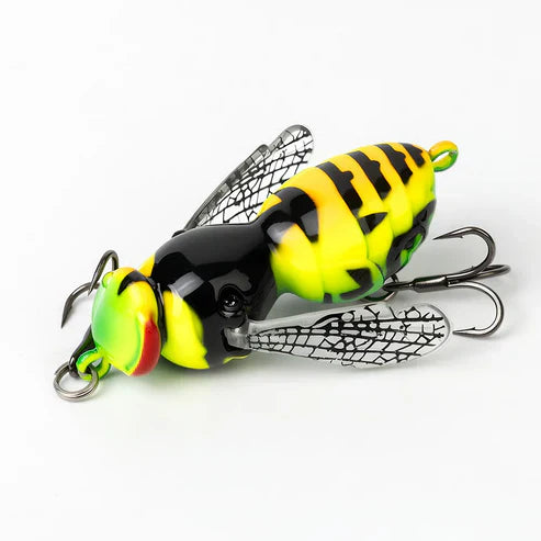 🔥💥 The Realest Sting: Bionic Wasp Topwater Lure [Must-Have] 🎣-Elite