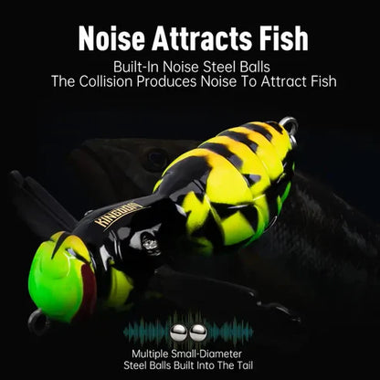 🔥💥 The Realest Sting: Bionic Wasp Topwater Lure [Must-Have] 🎣-Elite