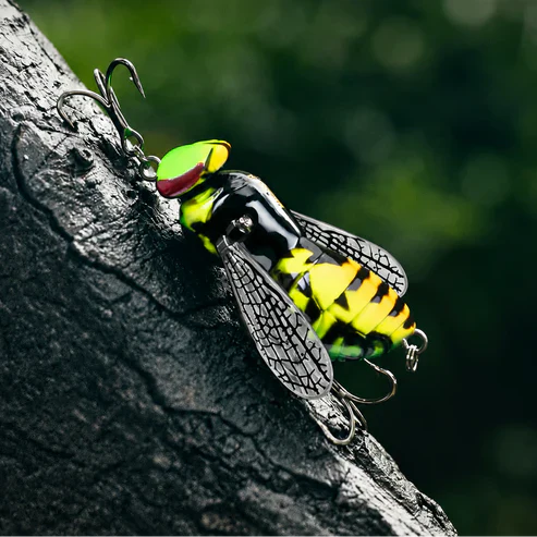 🔥💥 The Realest Sting: Bionic Wasp Topwater Lure [Must-Have] 🎣-Elite
